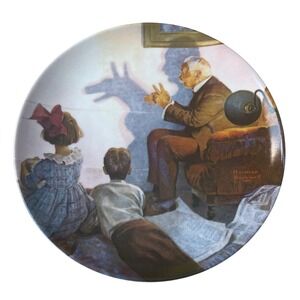 00443 - Norman Rockwell "The Shadow Artist" Plate No 1964F‎ '87 LTD Ed Knowles
